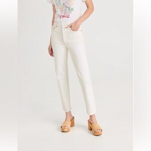 Redone 70’s Stove Pipe Jeans in vintage White size 28